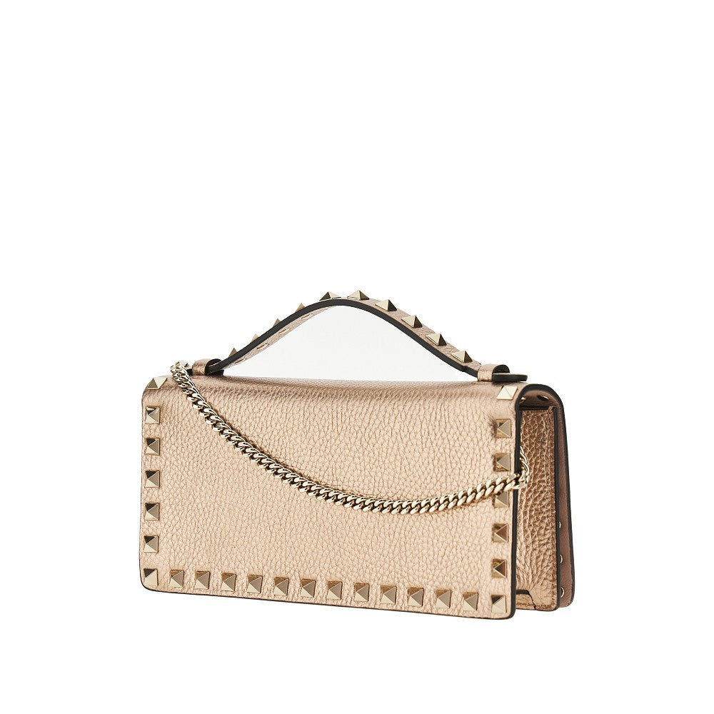 VALENTINO GARAVANI OS rockstud clutch wallet with chain