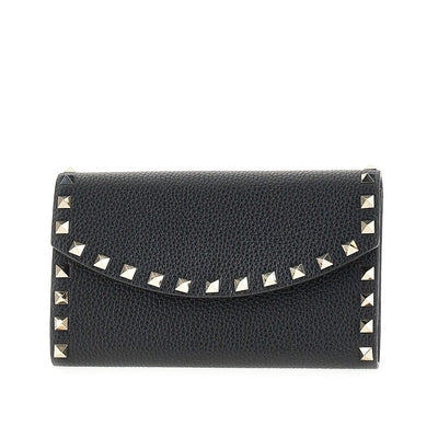 leather rockstud wallet pouch