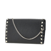 VALENTINO GARAVANI OS leather rockstud wallet pouch