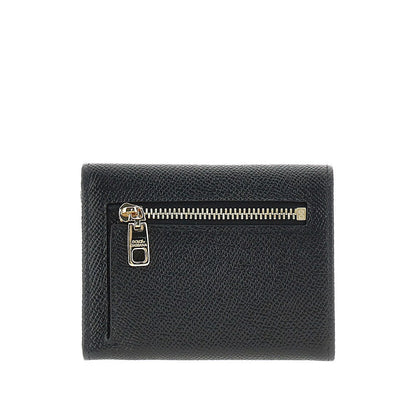 DOLCE&amp;GABBANA OS dauphine leather french flap wallet