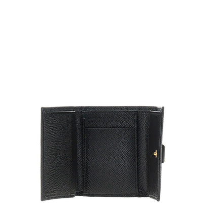 DOLCE&amp;GABBANA OS dauphine leather french flap wallet