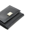 dauphine leather french flap wallet