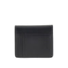 leather bi-fold cardholder with logo