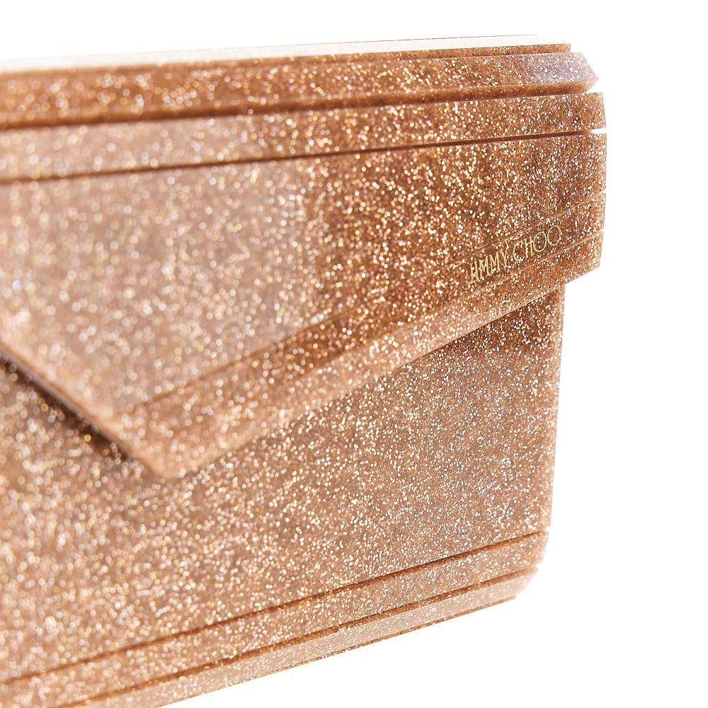 JIMMY CHOO OS candy glittered clutch