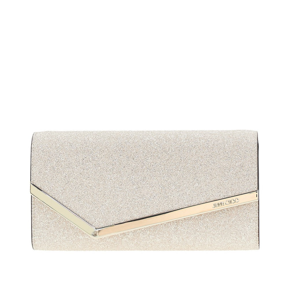 JIMMY CHOO OS emmie glittered pouch
