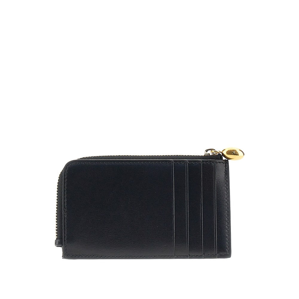 JIL SANDER OS goji zippered leather cardholder