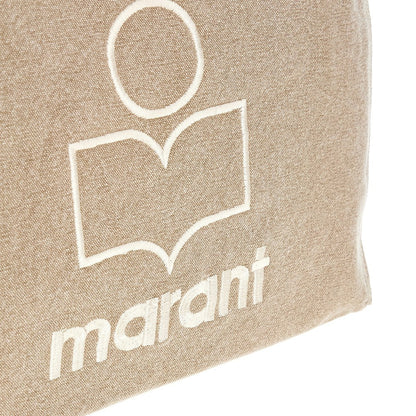 ISABEL MARANT OS yenky zipped canvas tote bag