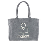 ISABEL MARANT OS yenky zipped canvas tote bag