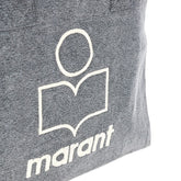 ISABEL MARANT OS yenky zipped canvas tote bag