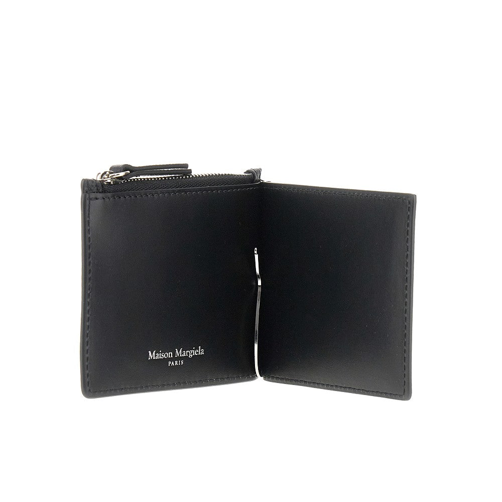 four stitches leather booklet wallet