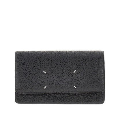 MAISON MARGIELA OS four stitches leather clutch with chain