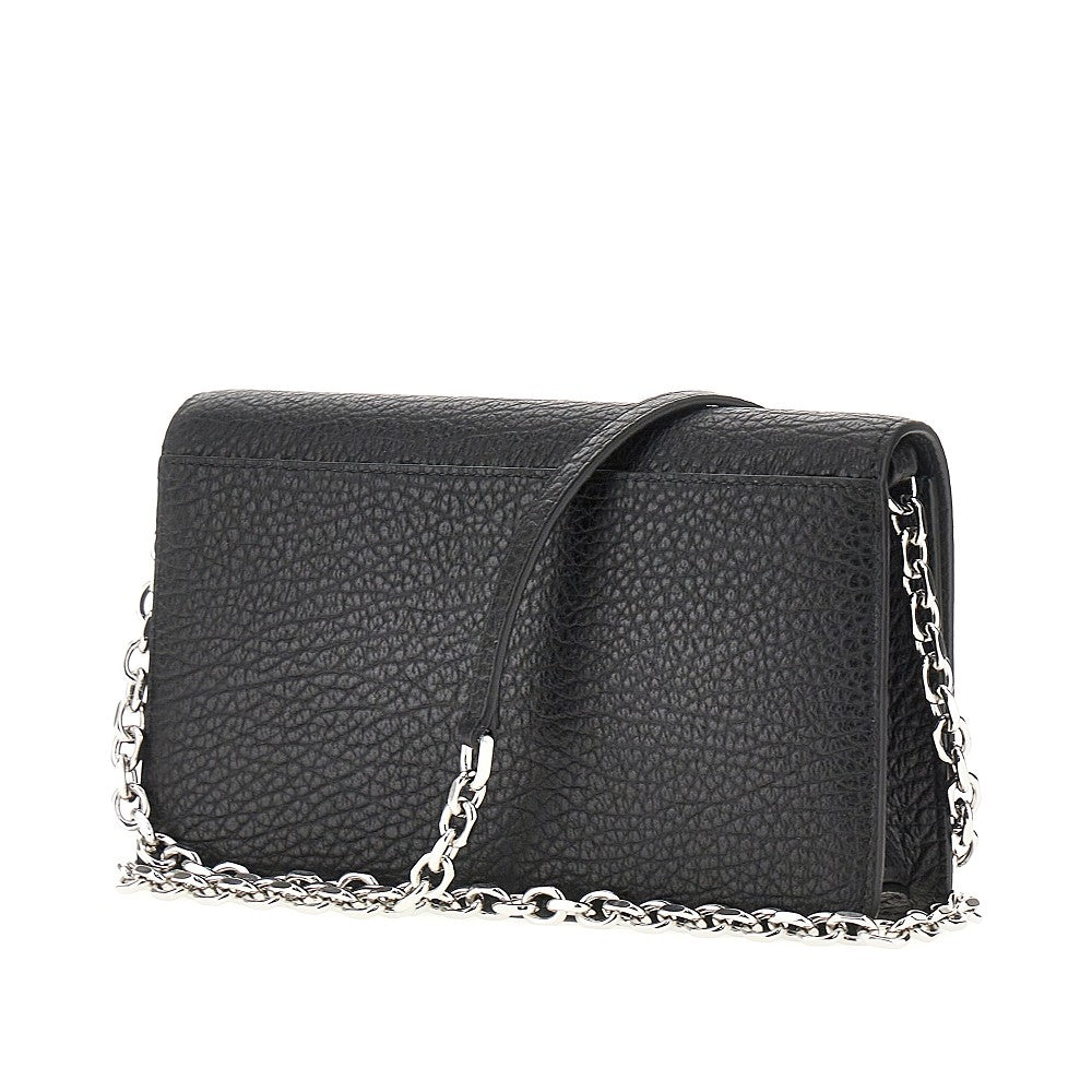 MAISON MARGIELA OS four stitches leather clutch with chain