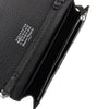 four stitches leather clutch with chain
