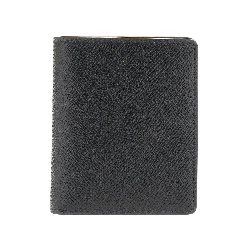 four stitches leather bi-fold wallet