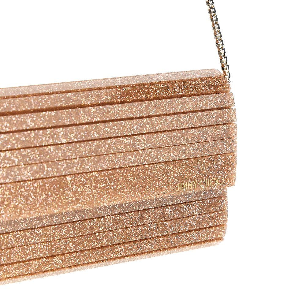 JIMMY CHOO OS sweetie glittered clutch