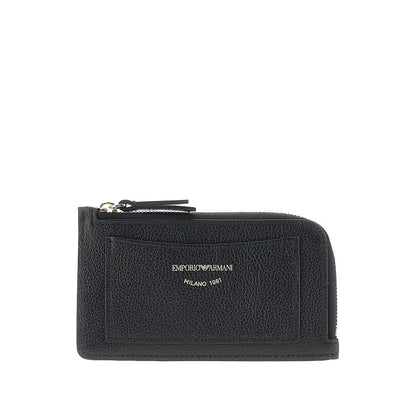 EMPORIO ARMANI OS leather cardholder pouch