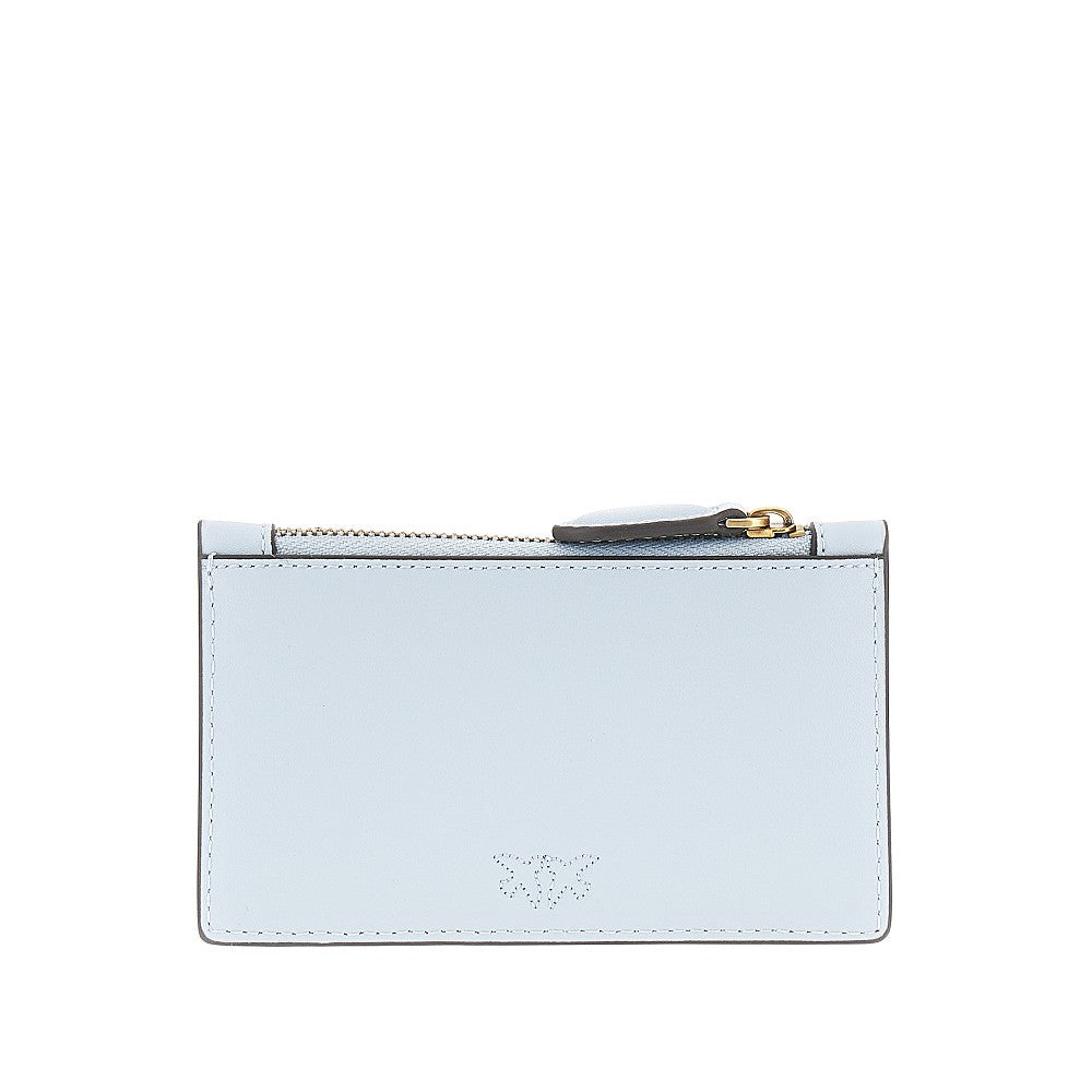 love birds leather cardholder