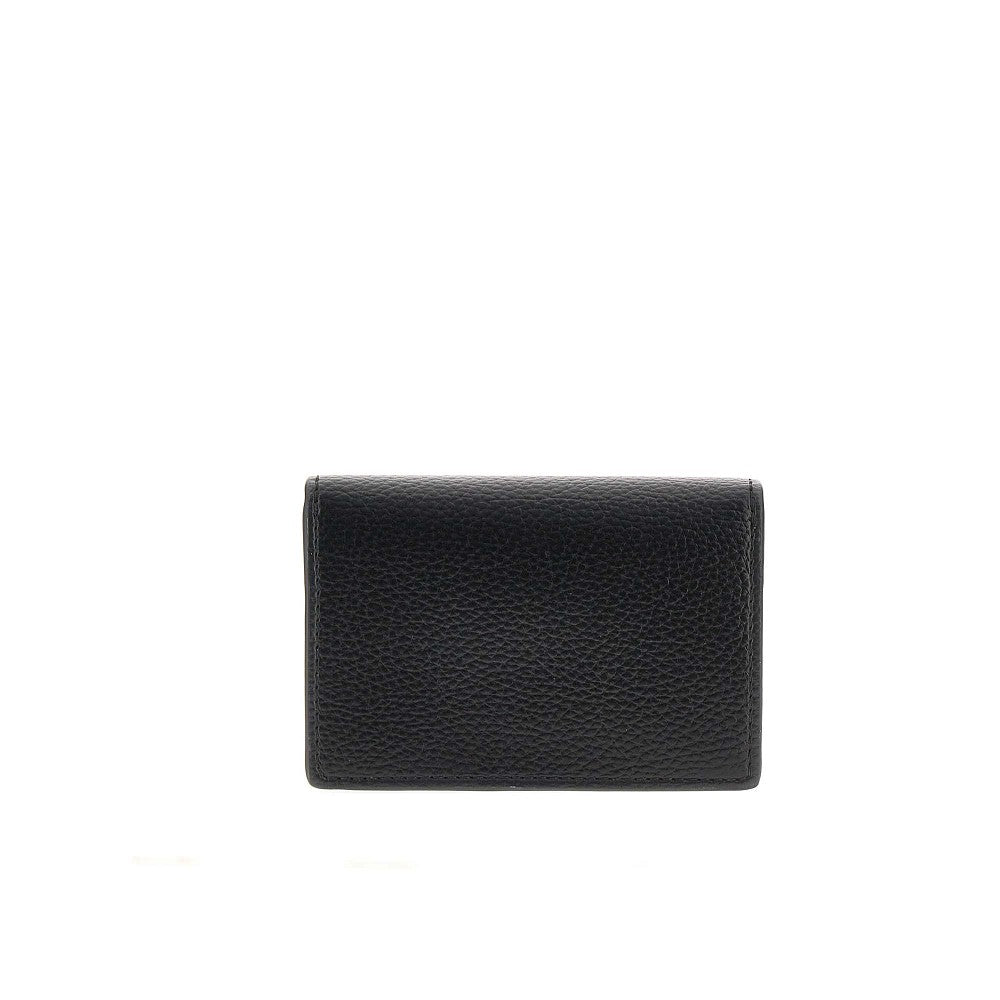 VIVIENNE WESTWOOD OS grain faux leather business cardholder