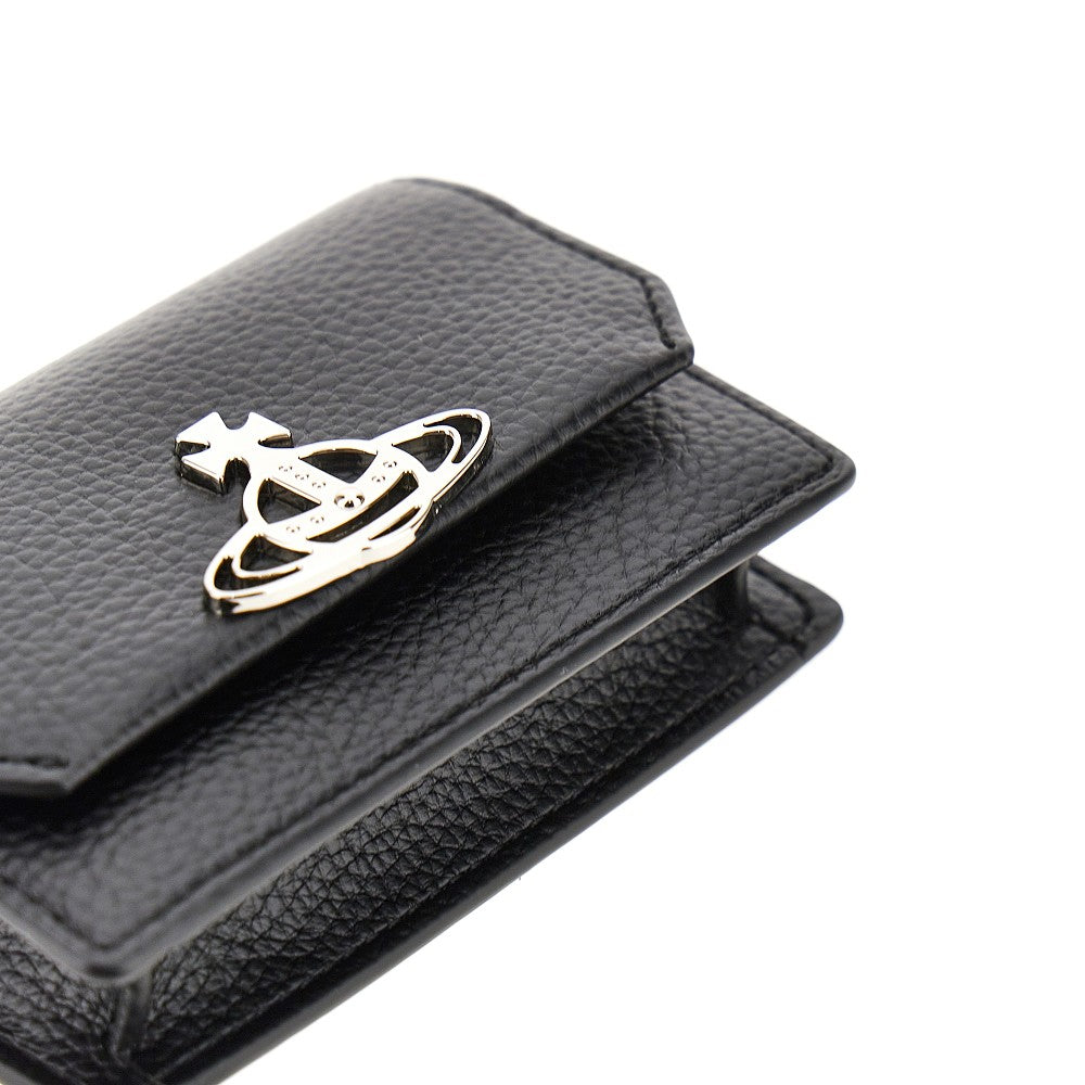 grain faux leather business cardholder