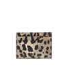 leopard-print leather cardholder
