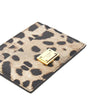leopard-print leather cardholder