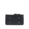 four stitches leather coin-holder pouch