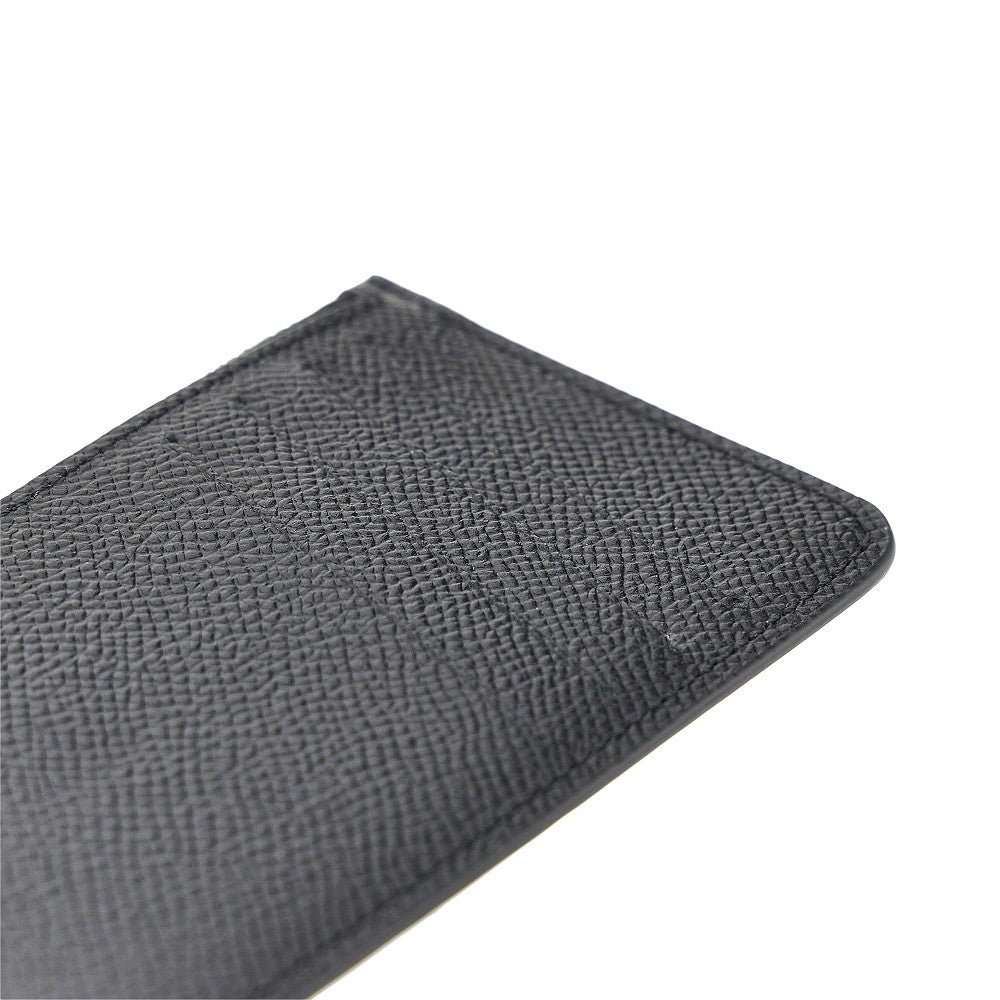 four stitches leather coin-holder pouch