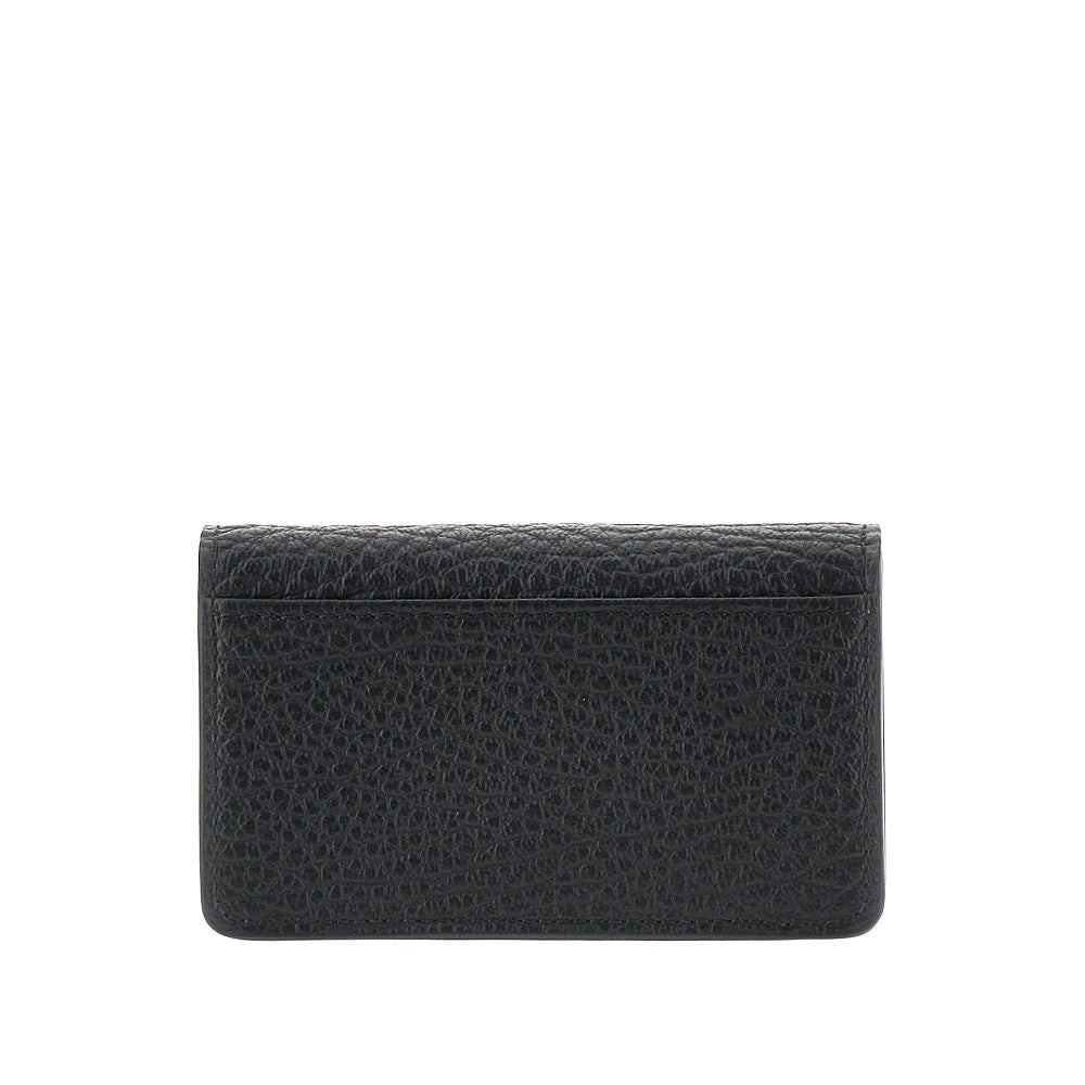 MAISON MARGIELA OS grained leather cardholder with flap