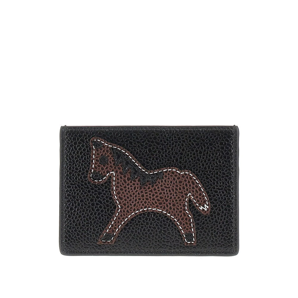 THOM BROWNE OS horse applique cardholder
