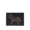 horse applique cardholder