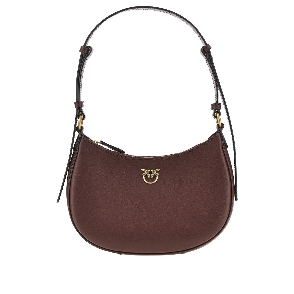 PINKO OS leather love one slouchy baby bag