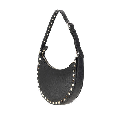 VALENTINO GARAVANI OS grain leather mini rockstud hobo bag