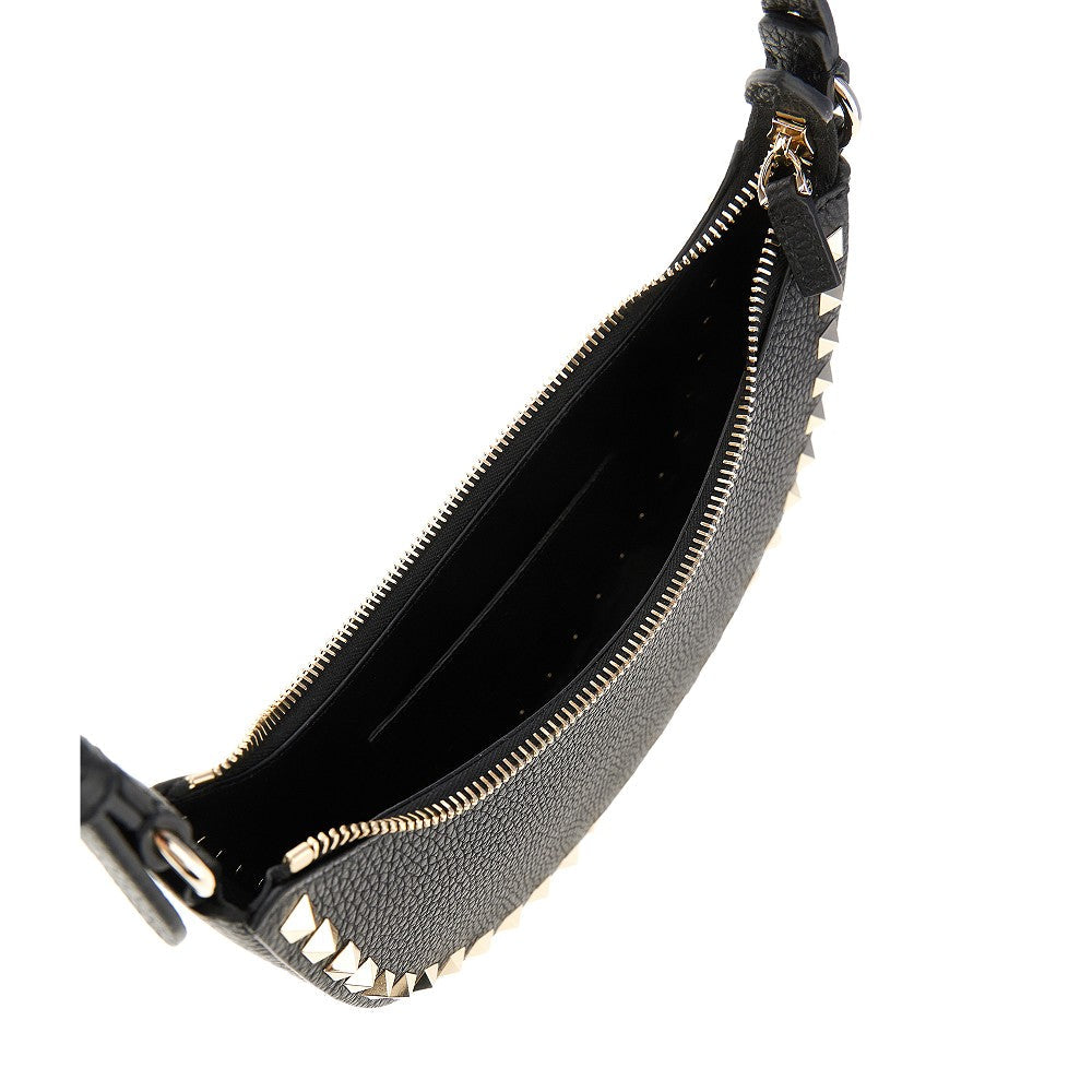 VALENTINO GARAVANI OS grain leather mini rockstud hobo bag