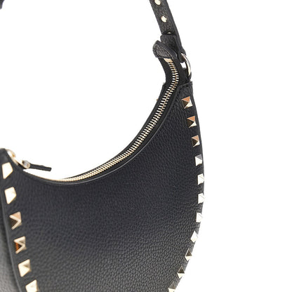 VALENTINO GARAVANI OS grain leather mini rockstud hobo bag