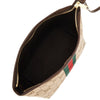 gg fabric small pouch with web ribbon