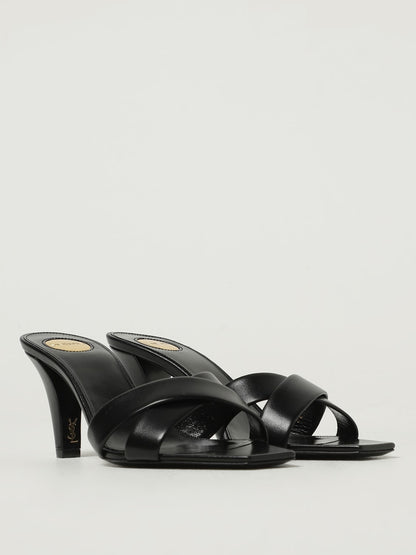 heeled sandals woman saint laurent