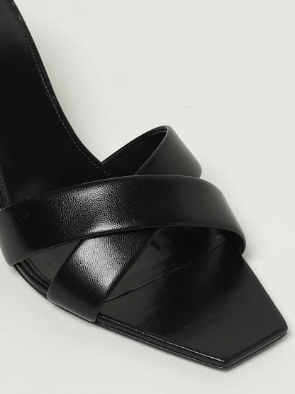 heeled sandals woman saint laurent