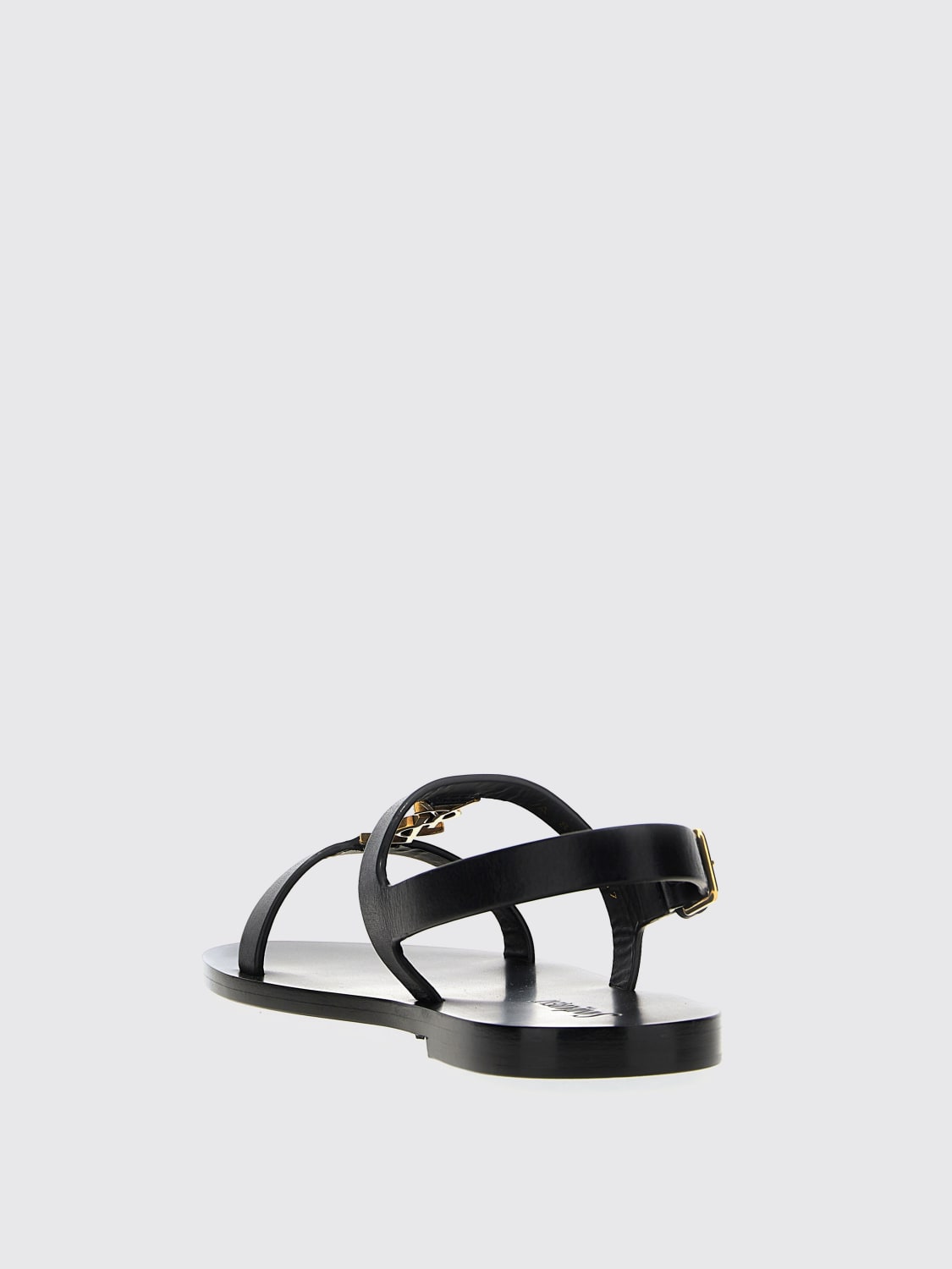 シューズ・サンダルその他 SAINT LAURENT Woman Flat sandals Black 818294DWEDD 1000 Saint Laurent Flat Sandals Woman Saint Laurent – Modecraze Inc.