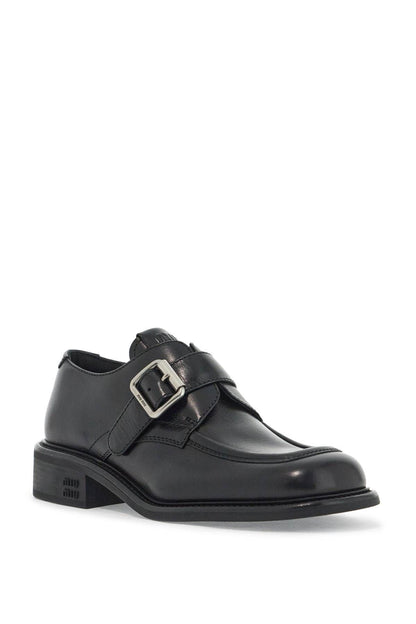 Smooth Leather Monk Strap Shoes In 9