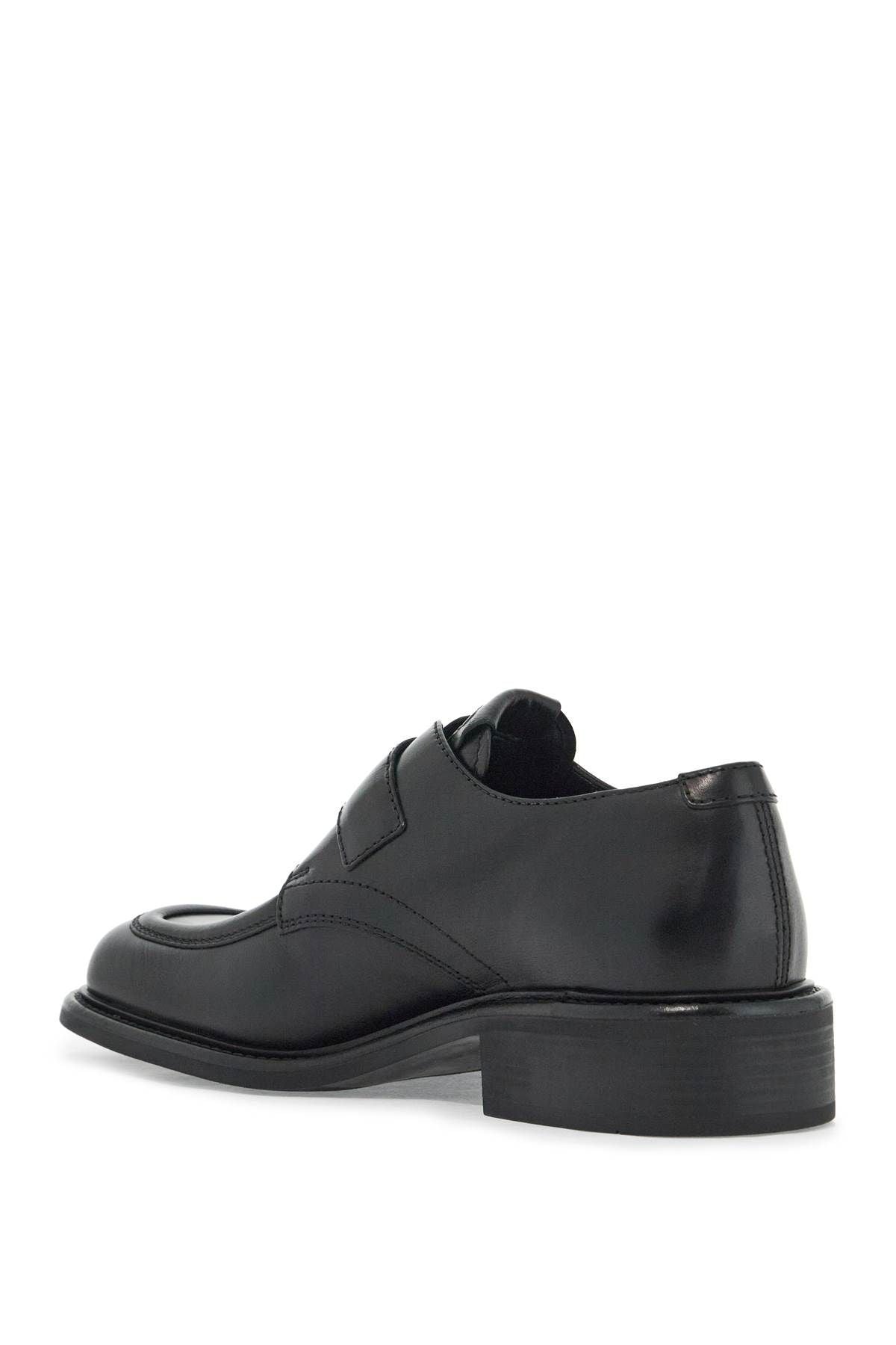 Smooth Leather Monk Strap Shoes In 9