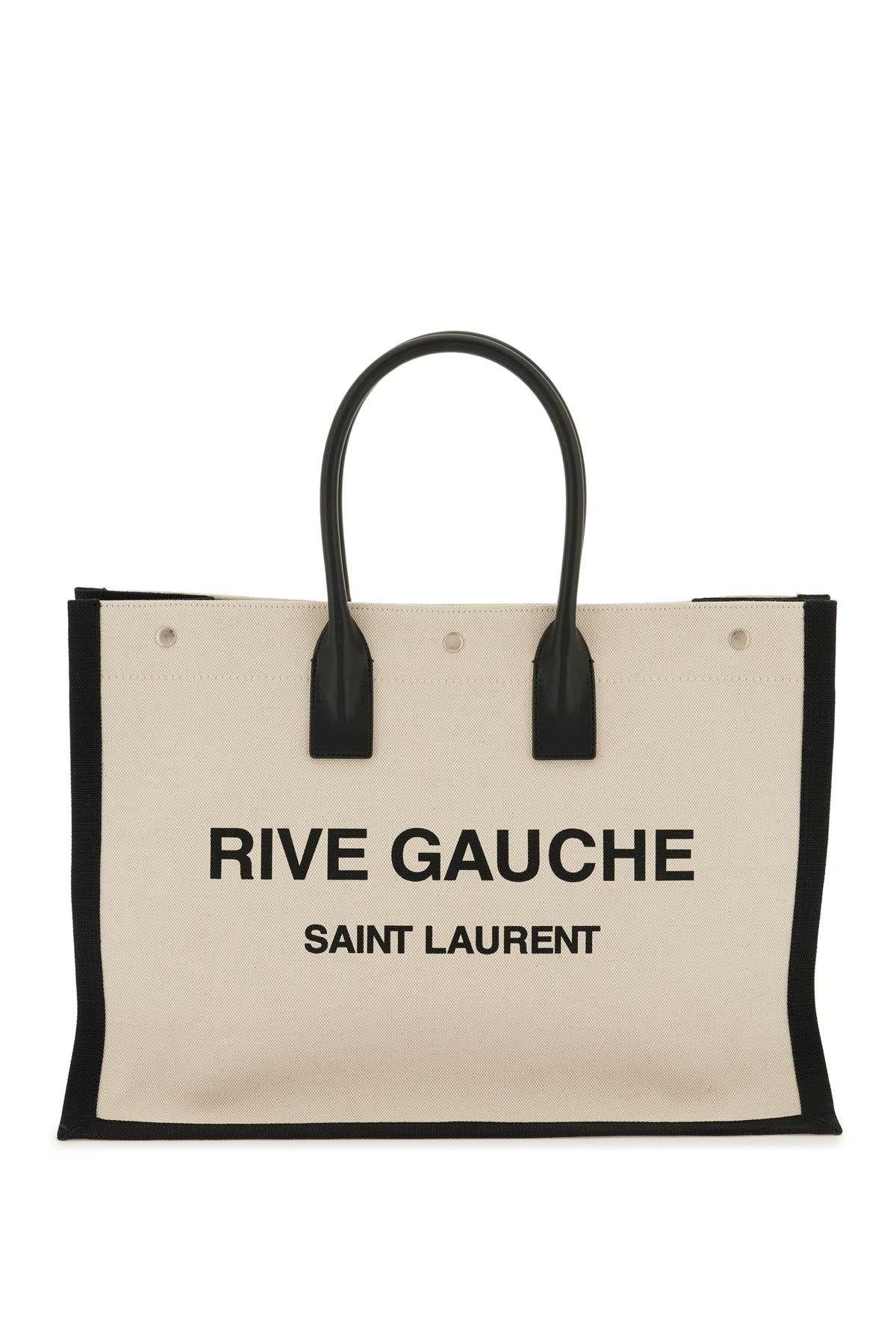 SAINT LAURENT Rive Gauche Canvas Tote