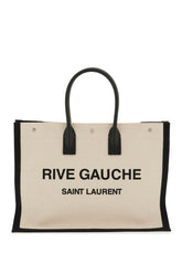 SAINT LAURENT Rive Gauche Canvas Tote