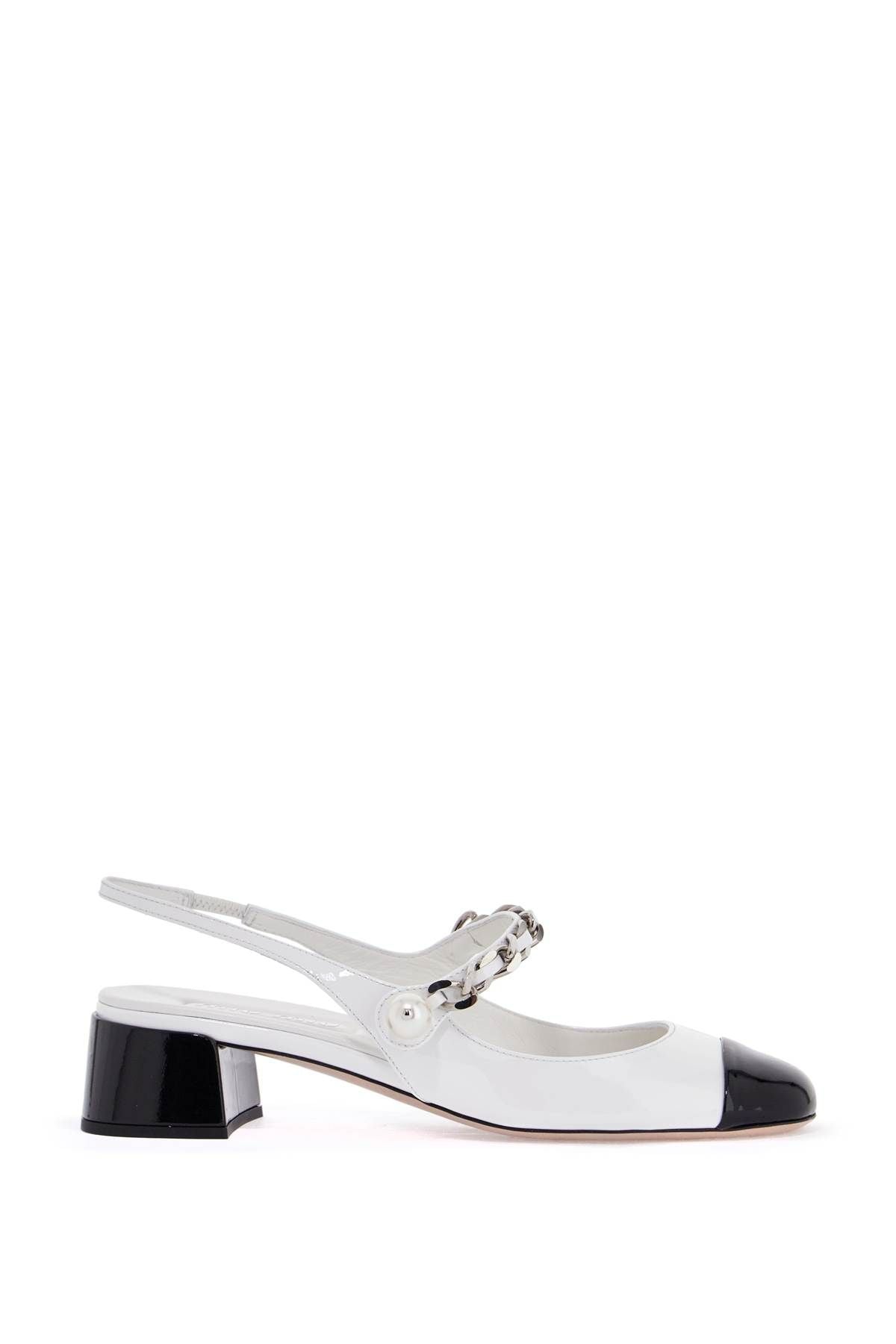 Miu Miu Two-tone Patent Leather Slingback D 