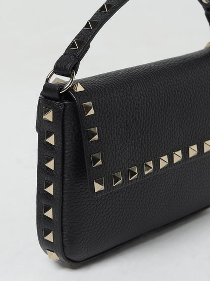 Rockstud Mini Pouch Black Leather Shoulder Bag