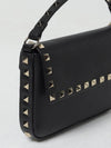 Rockstud 迷你袋装黑色皮革单肩包