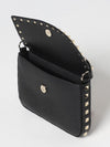Rockstud 迷你袋装黑色皮革单肩包