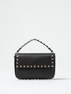 Rockstud 迷你袋装黑色皮革单肩包